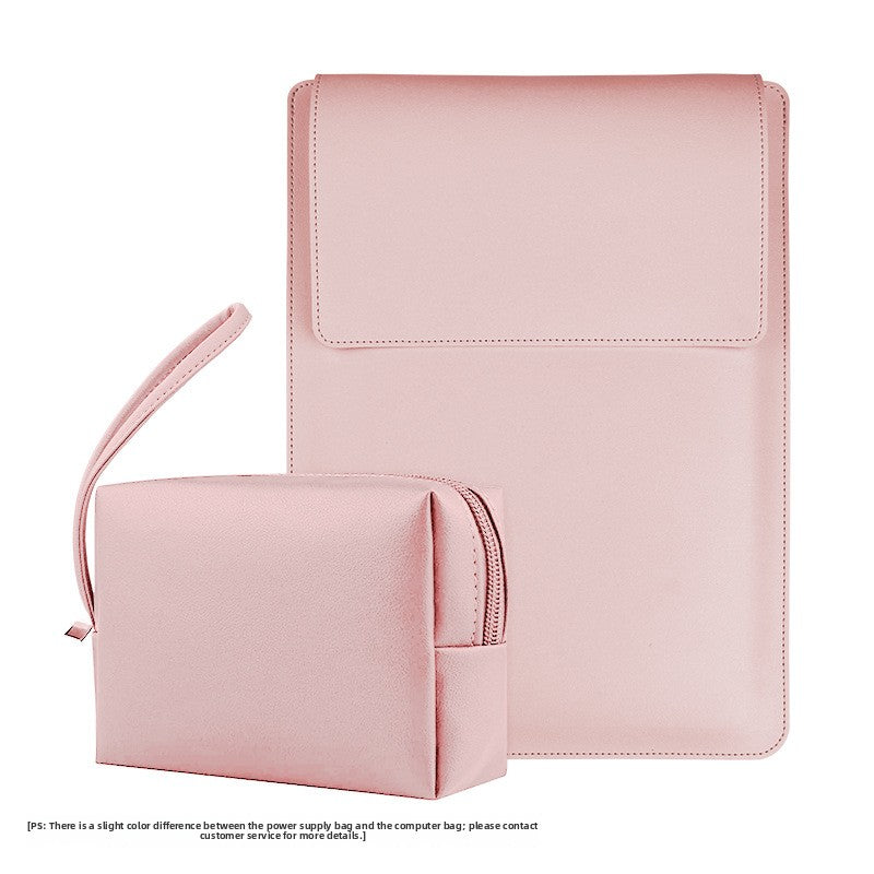 Leather Laptop Sleeve with Stand Function