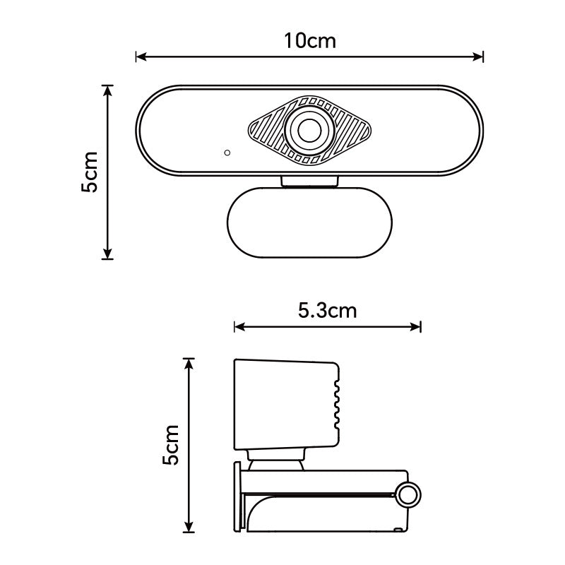 2K HD Webcam with Microphone