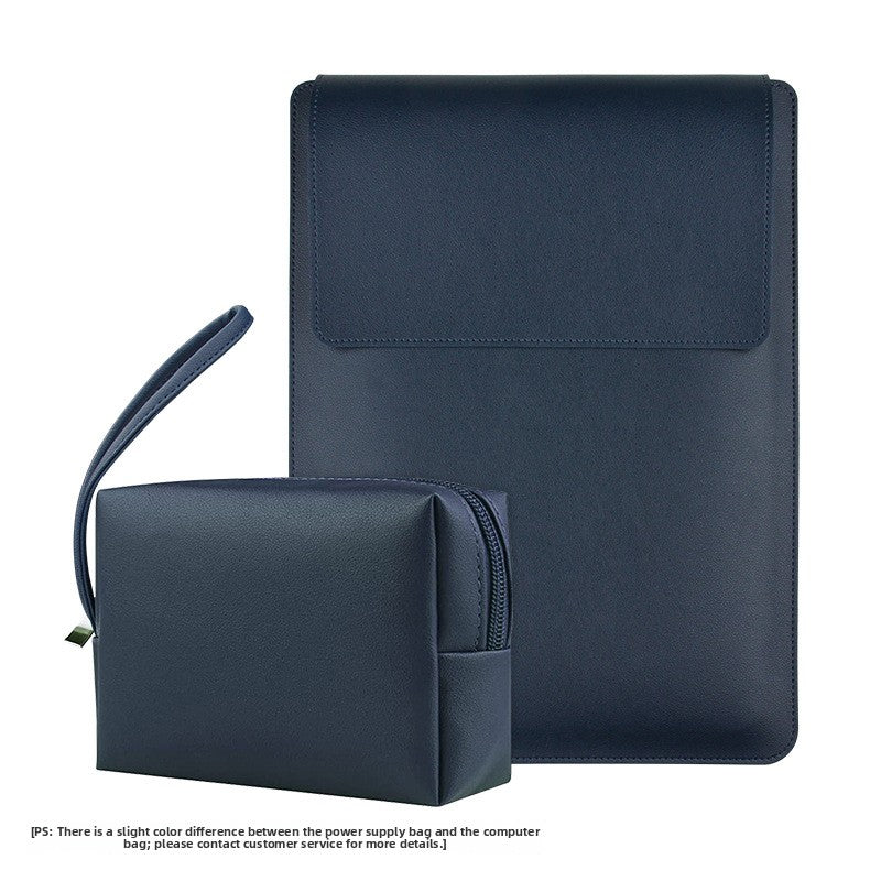 Leather Laptop Sleeve with Stand Function