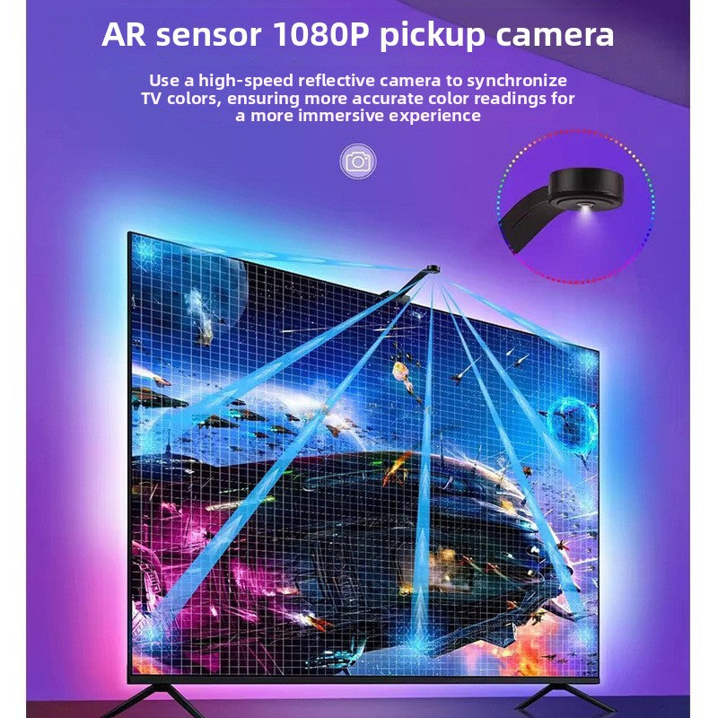 Smart TV Background Sync Light Strip with Camera RGB Atmosphere Lighting