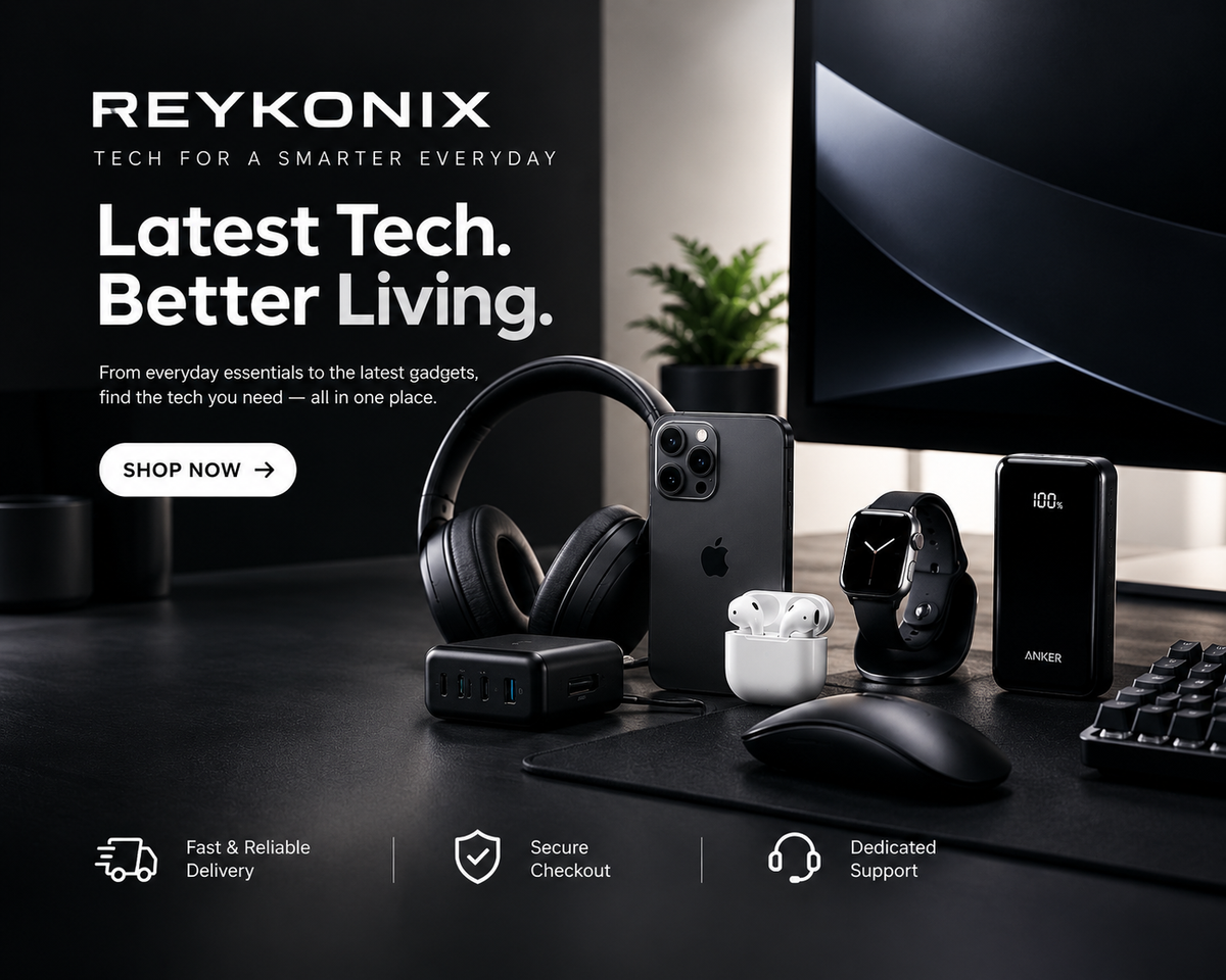 Modern technology accessories setup