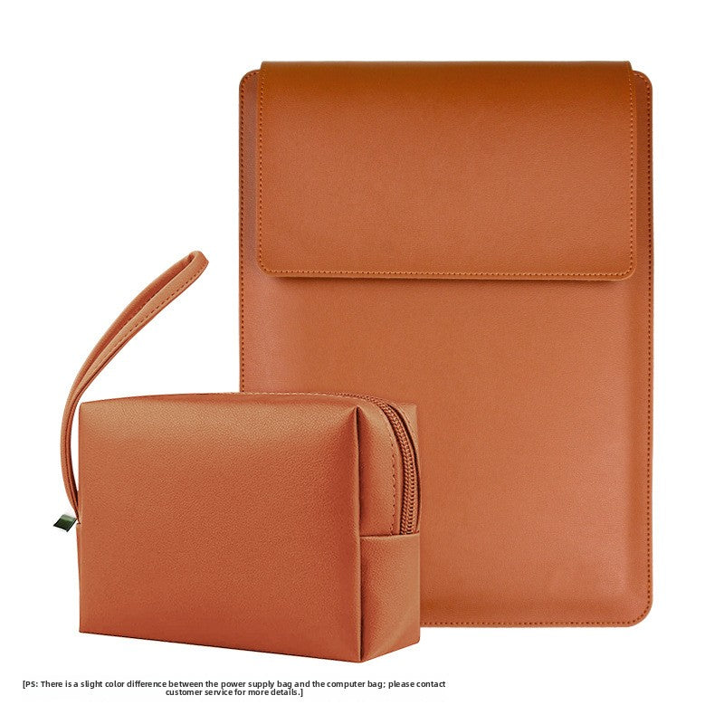 Leather Laptop Sleeve with Stand Function