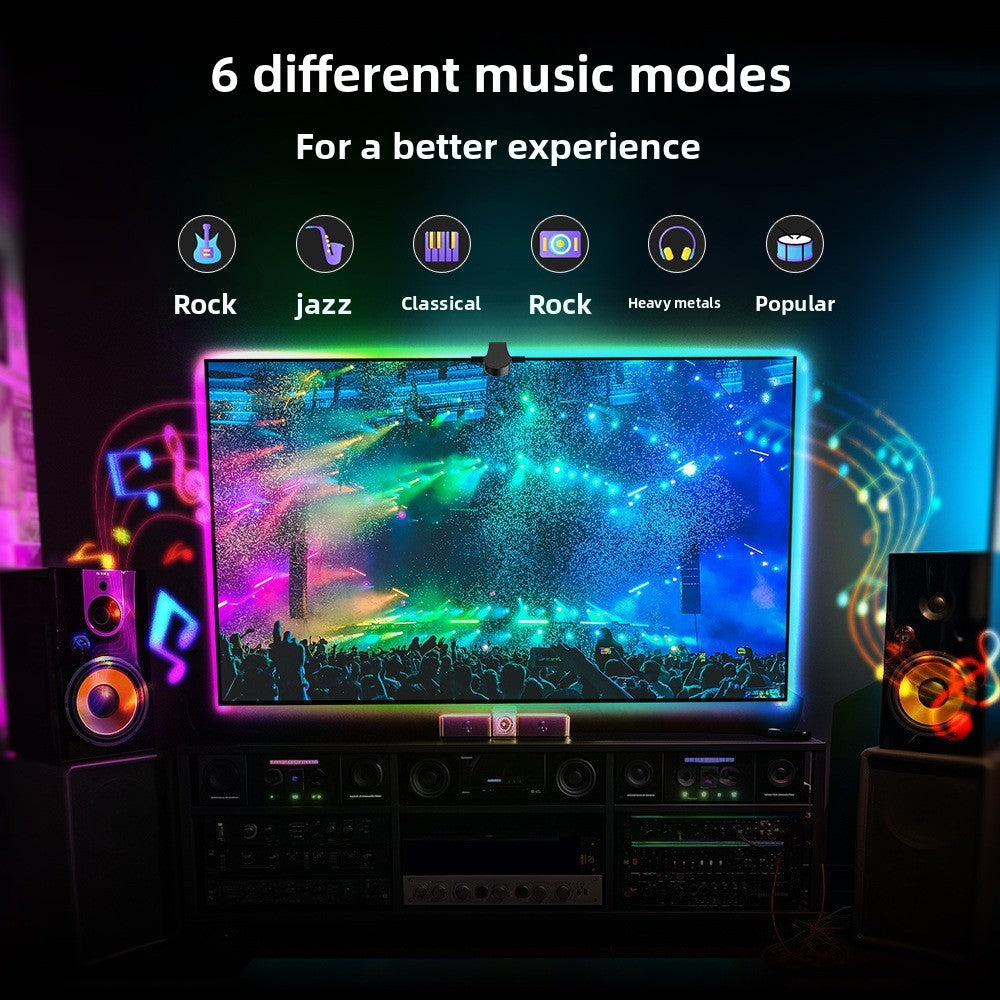 Smart TV Background Sync Light Strip with Camera RGB Atmosphere Lighting