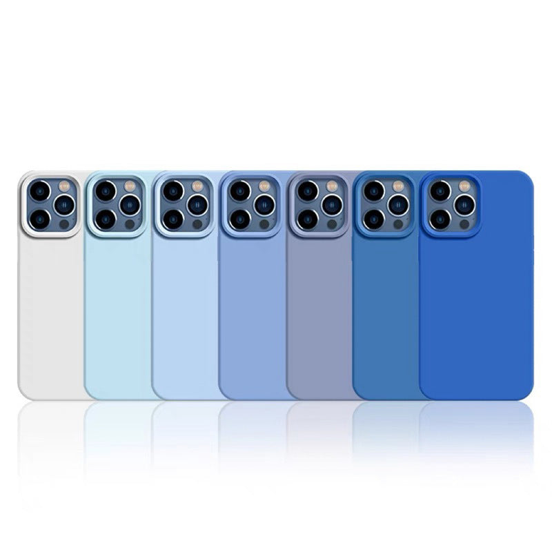 Solid-color liquid silicone phone case