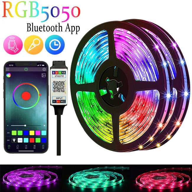 USB RGB Bluetooth LED Light Strip with Remote Control