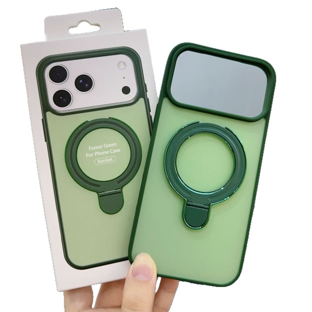 Color-block phone case with stand