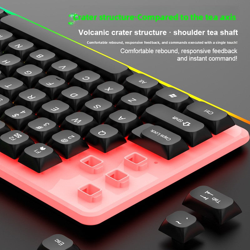 Luminous USB Keyboard and Mouse Combo