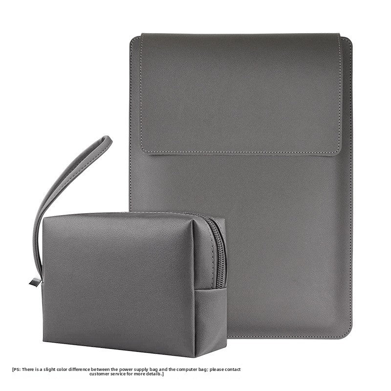Leather Laptop Sleeve with Stand Function