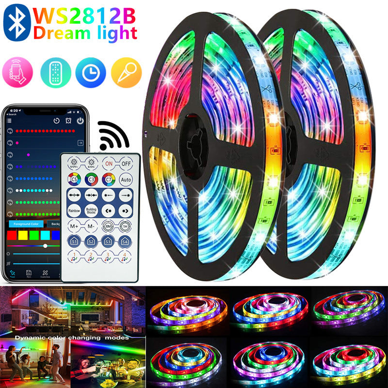 USB RGB Bluetooth LED Light Strip with Remote Control