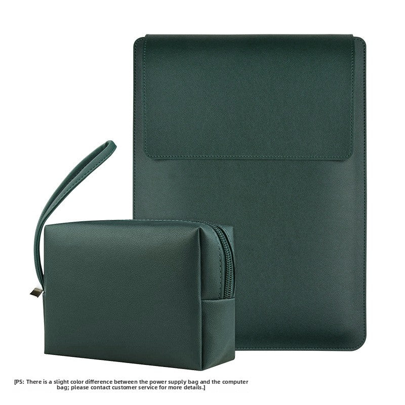 Leather Laptop Sleeve with Stand Function