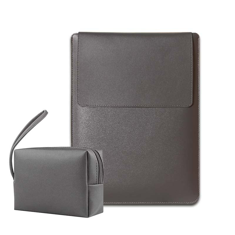 Leather Laptop Sleeve with Stand Function